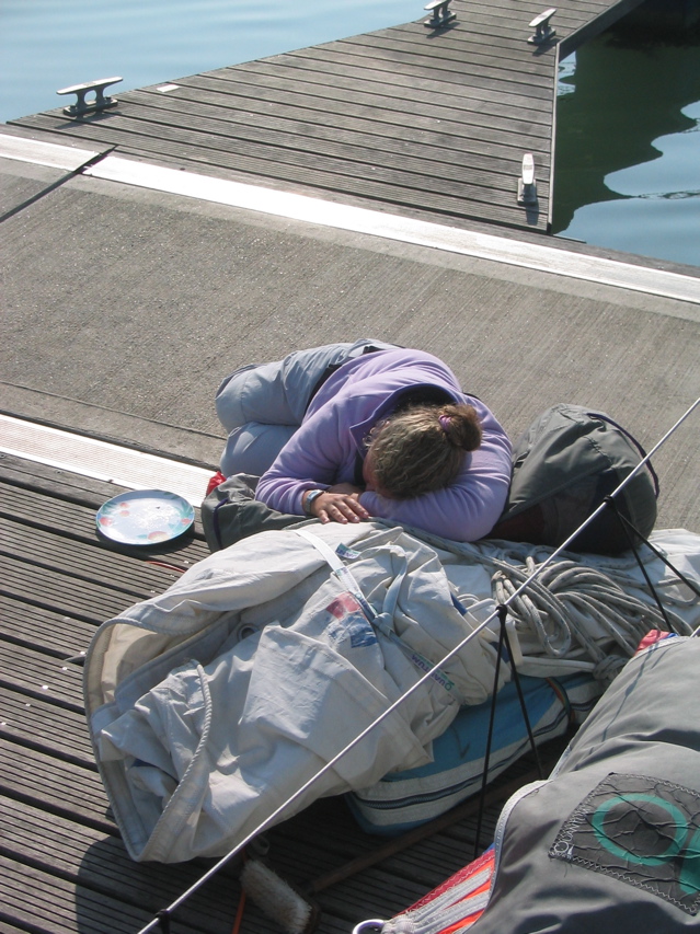 Exhausted... but not from racing!