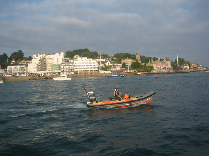 safety boat... and boy was it needed... 1600 boats were quite a sight!