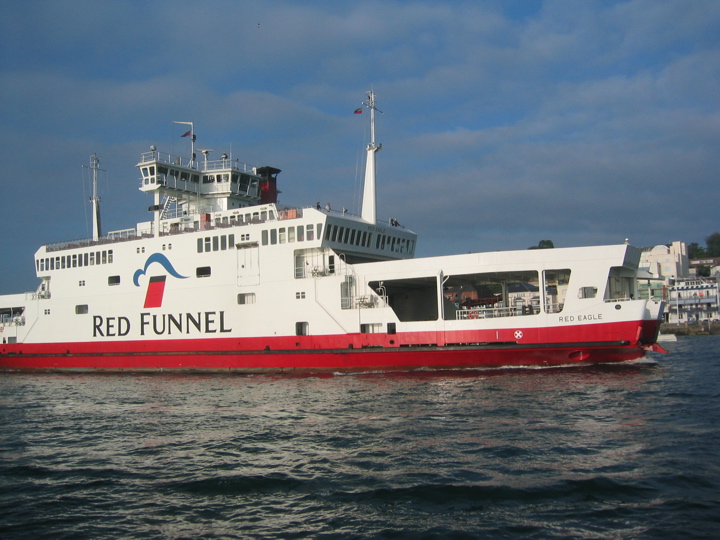 Quite how the Red Funnel ferries find a way through is still a mystery....