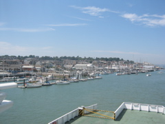 homeward bound.... a great weekend... look how empty the pontoons are now!