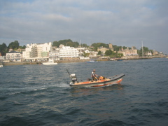 safety boat... and boy was it needed... 1600 boats were quite a sight!