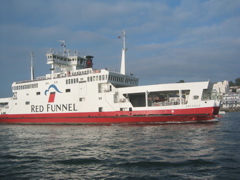 Quite how the Red Funnel ferries find a way through is still a mystery....