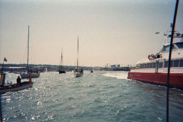 red funnel ferry, steam launch.. it could only be Cowes..