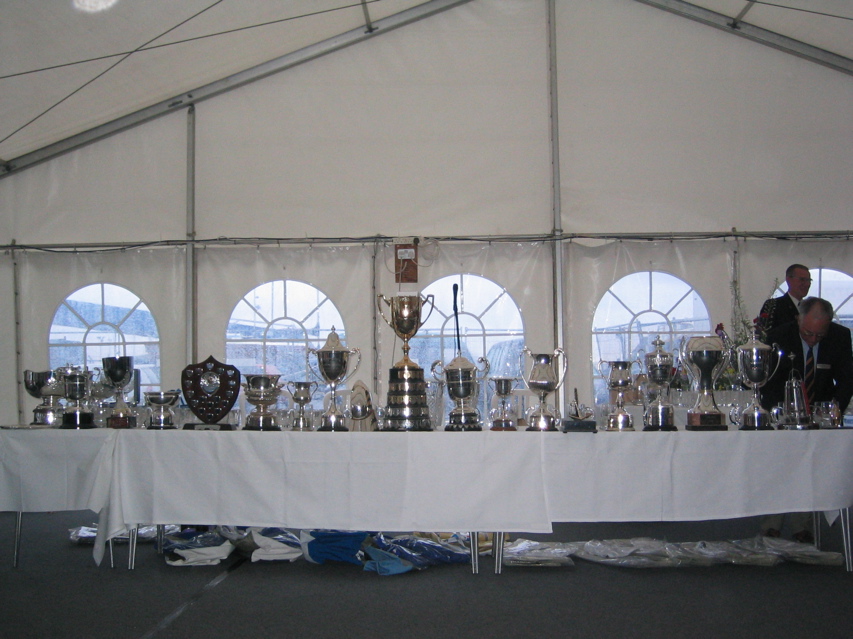 The prizes, but RTYC were quick to point out that they own the trophies.. oh dear...