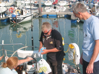 Early morning race preparations