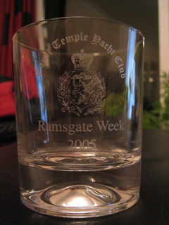 The Royal Temple Yacht club glassware